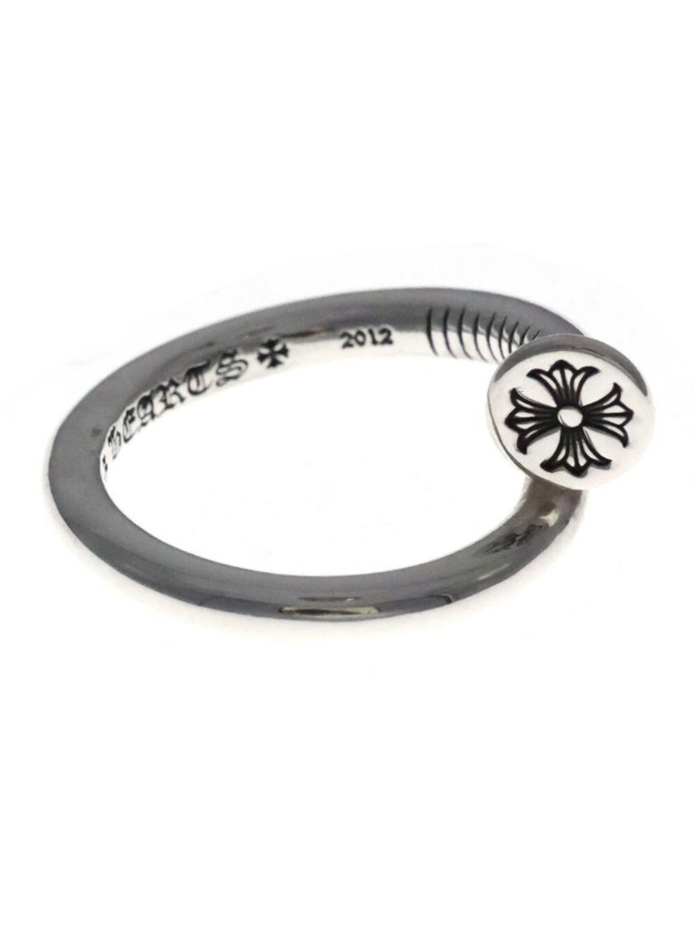 Chrome Hearts Nail Flat Ring Silver